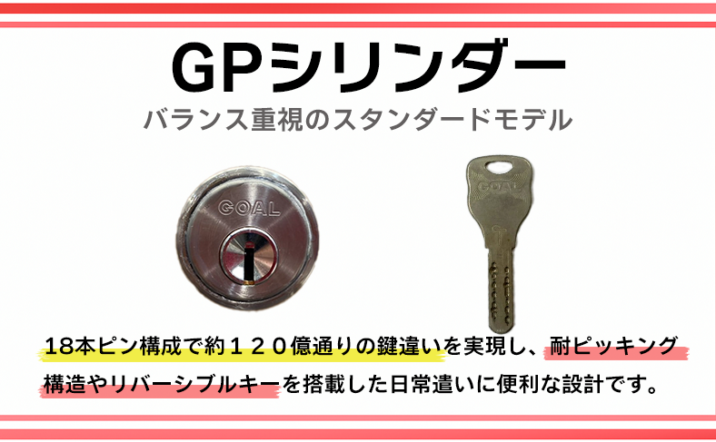 GPシリンダー：バランス重視のスタンダードモデル